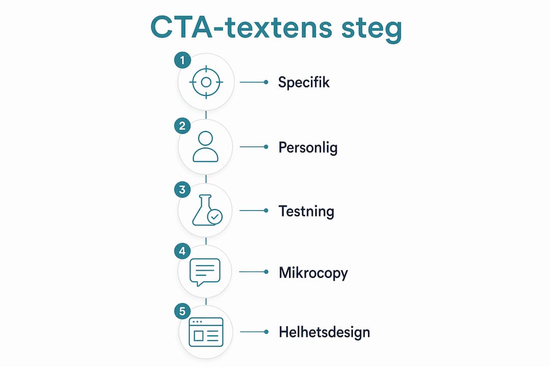 Infografik: Så skriver du en CTA som verkligen fungerar – steg för steg