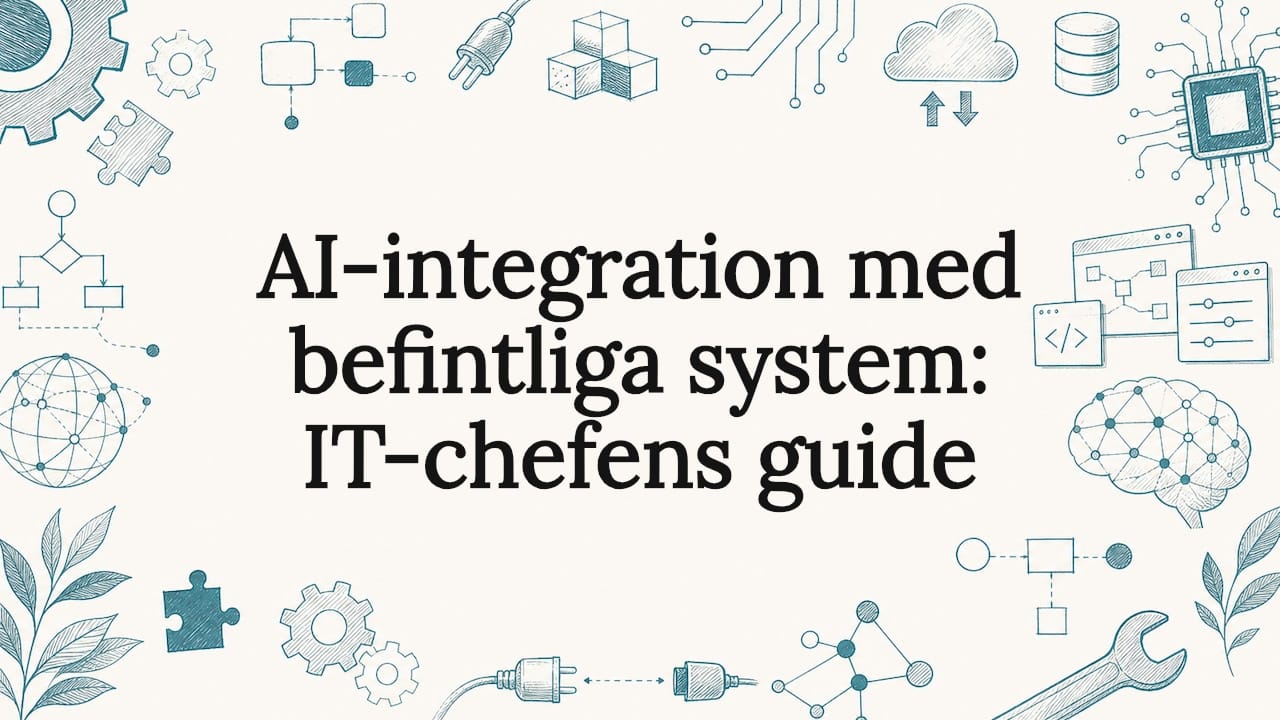 AI-integration med befintliga system och moderna digitala arbetsflöden