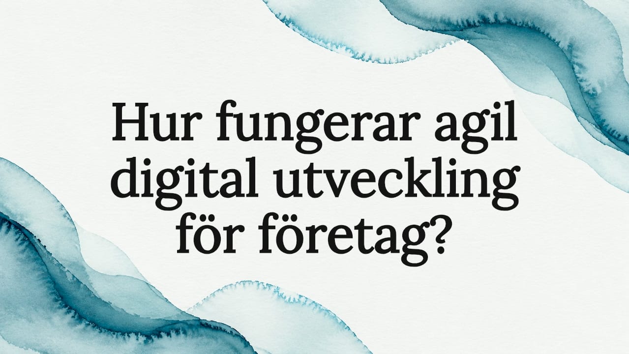 Illustration för agil digital utveckling