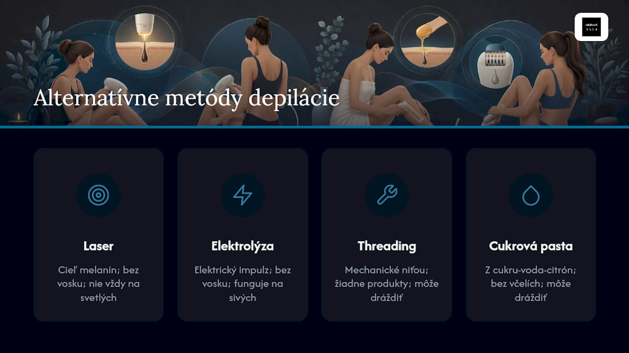 Porovnanie rôznych metód depilácie
