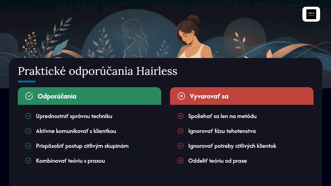 Skúsenosť Hairless a odborný pohľad na depiláciu v tehotenstve — overview diagram