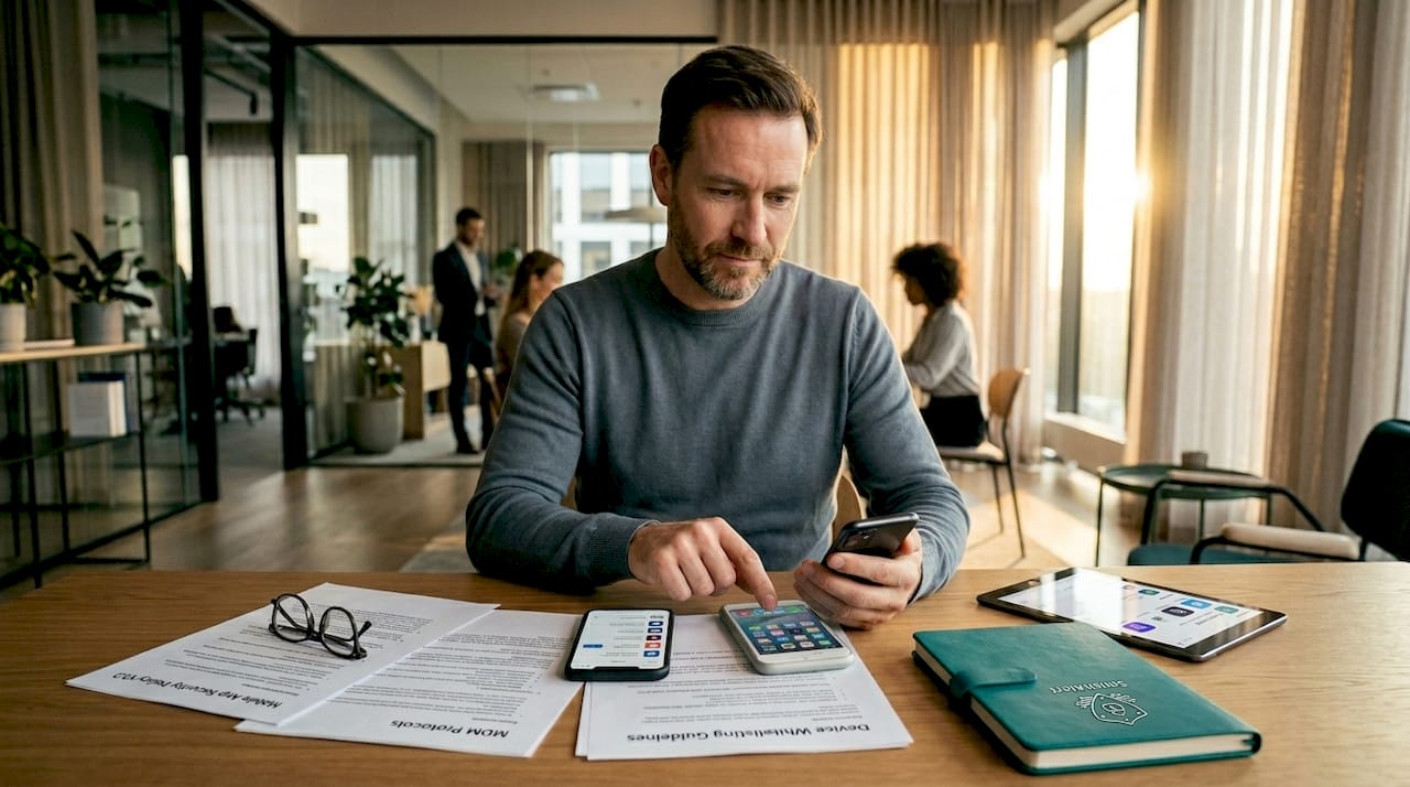 IT manager handling mobile app ecosystem fragmentation