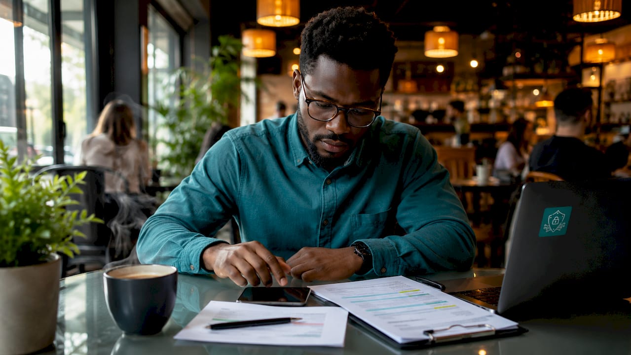Hands auditing mobile device management on smartphone