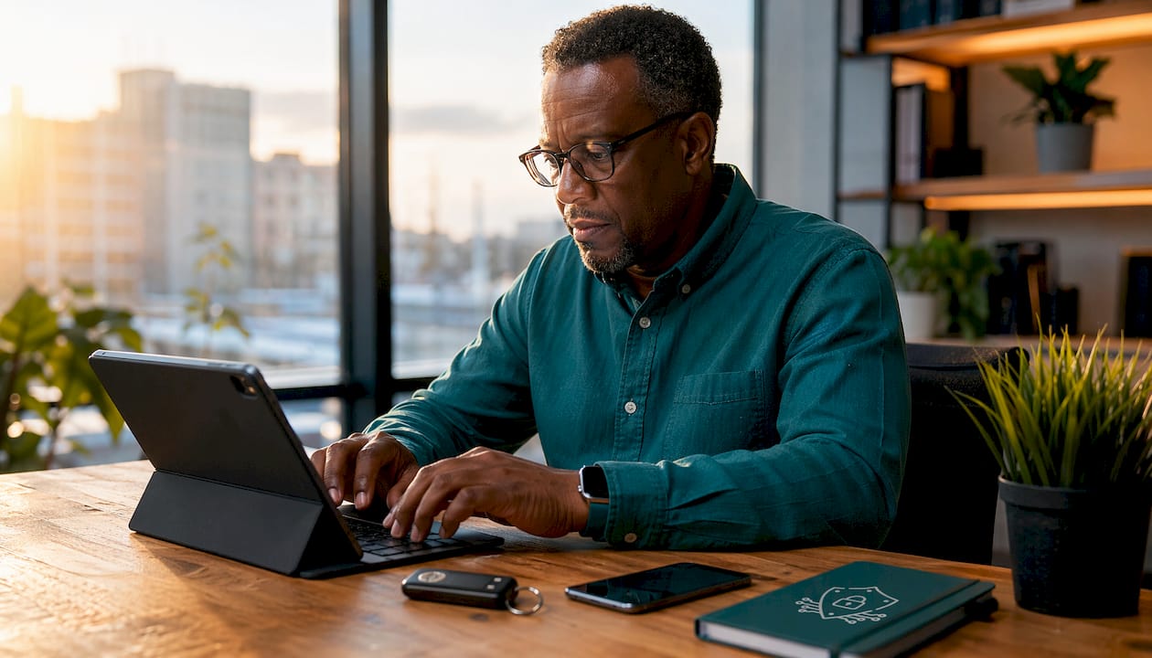 IT professional configuring BYOD technical controls