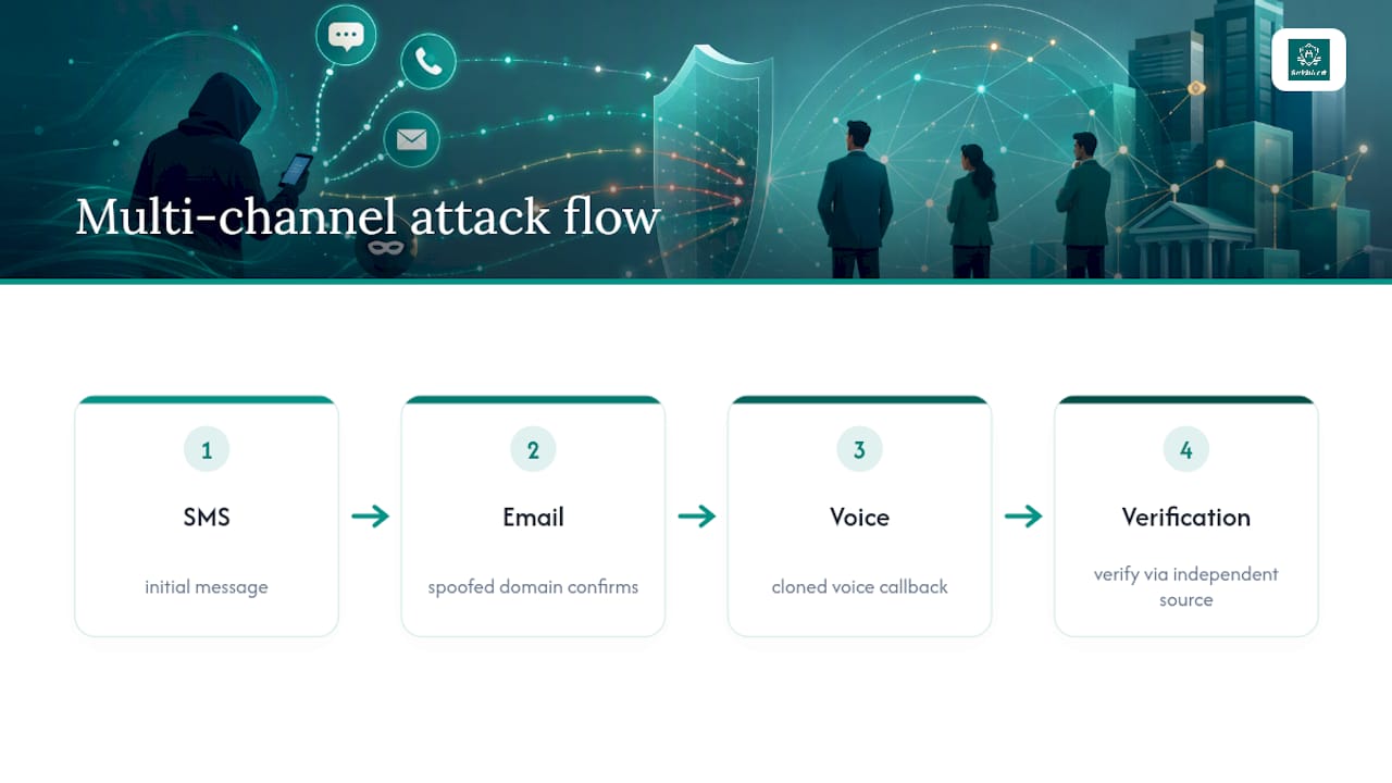 Attackers Rarely Stay in One Channel — overview diagram
