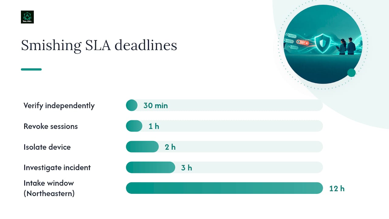 How Does a Smishing Incident Playbook Map to SLA Deadlines? — overview diagram