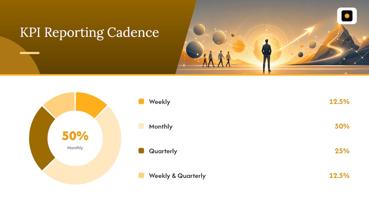 Diagram of VP of Sales KPIs and reporting cadence