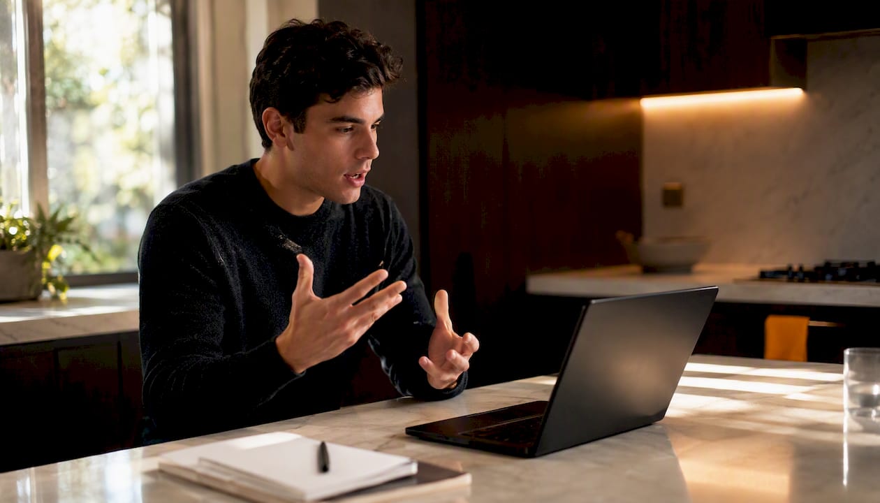 Sales rep practicing implication questions