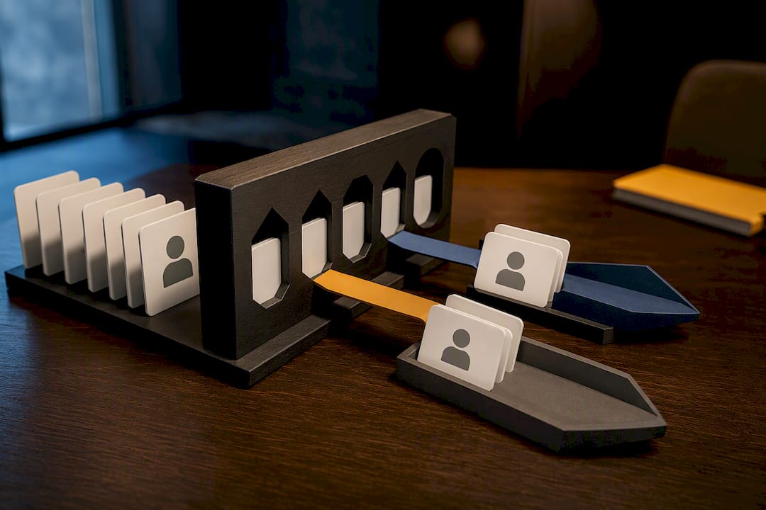 Qualification opportunities passing through a structured gate