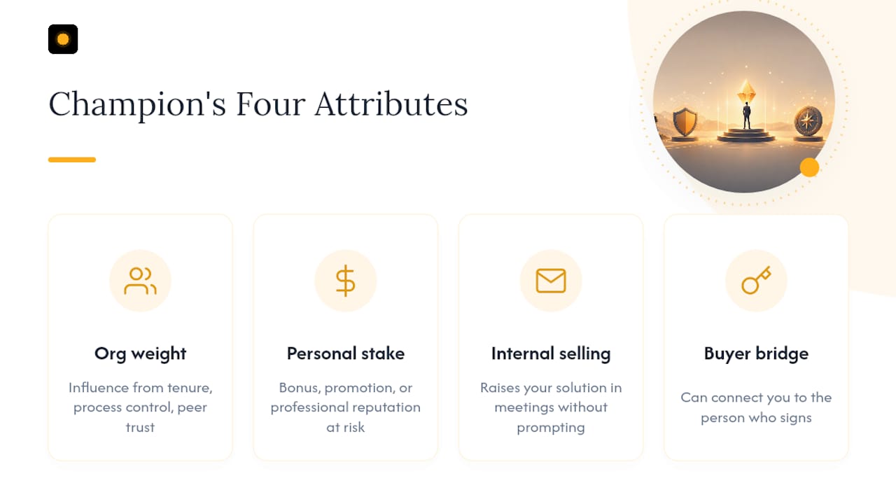 Four attributes of a true sales champion