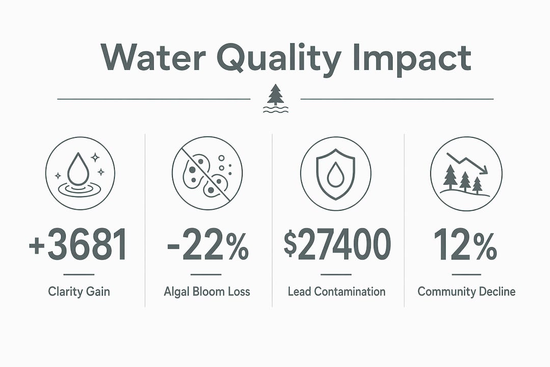 Infographic displaying water quality effects on property values