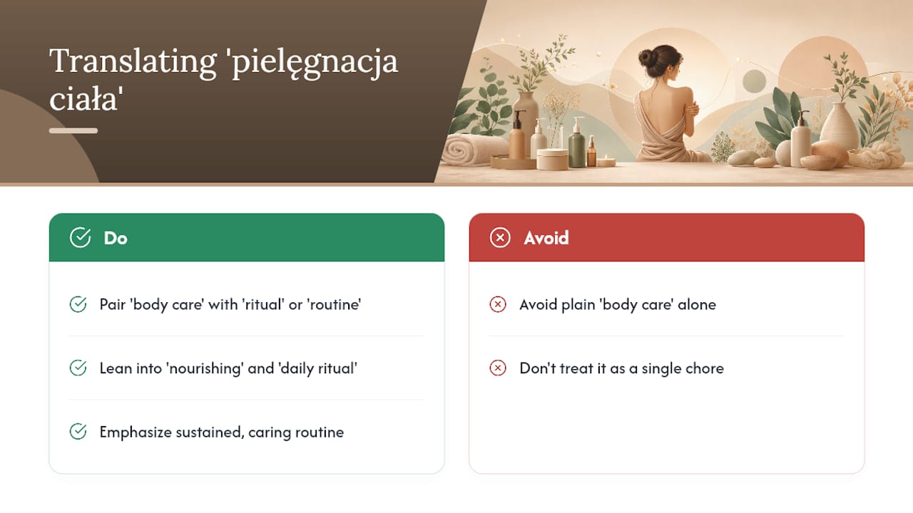 The etymology of "pielęgnacja": more than maintenance — overview diagram