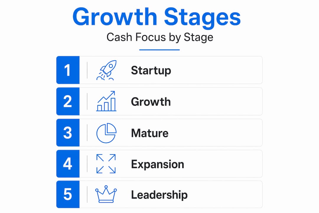 Infographic mapping SME growth stages
