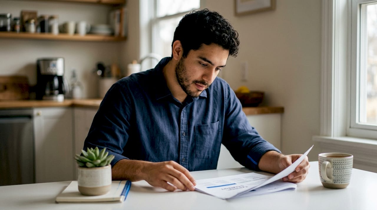 Marketing specialist reviewing campaign strategy at desk