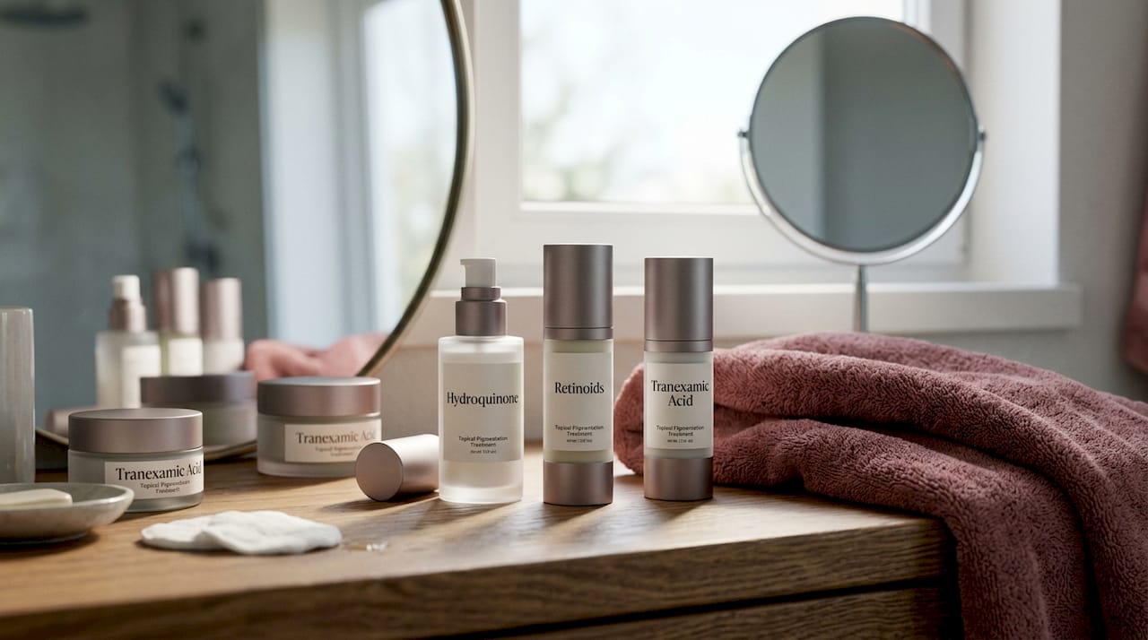 Topical pigmentation treatment skincare products