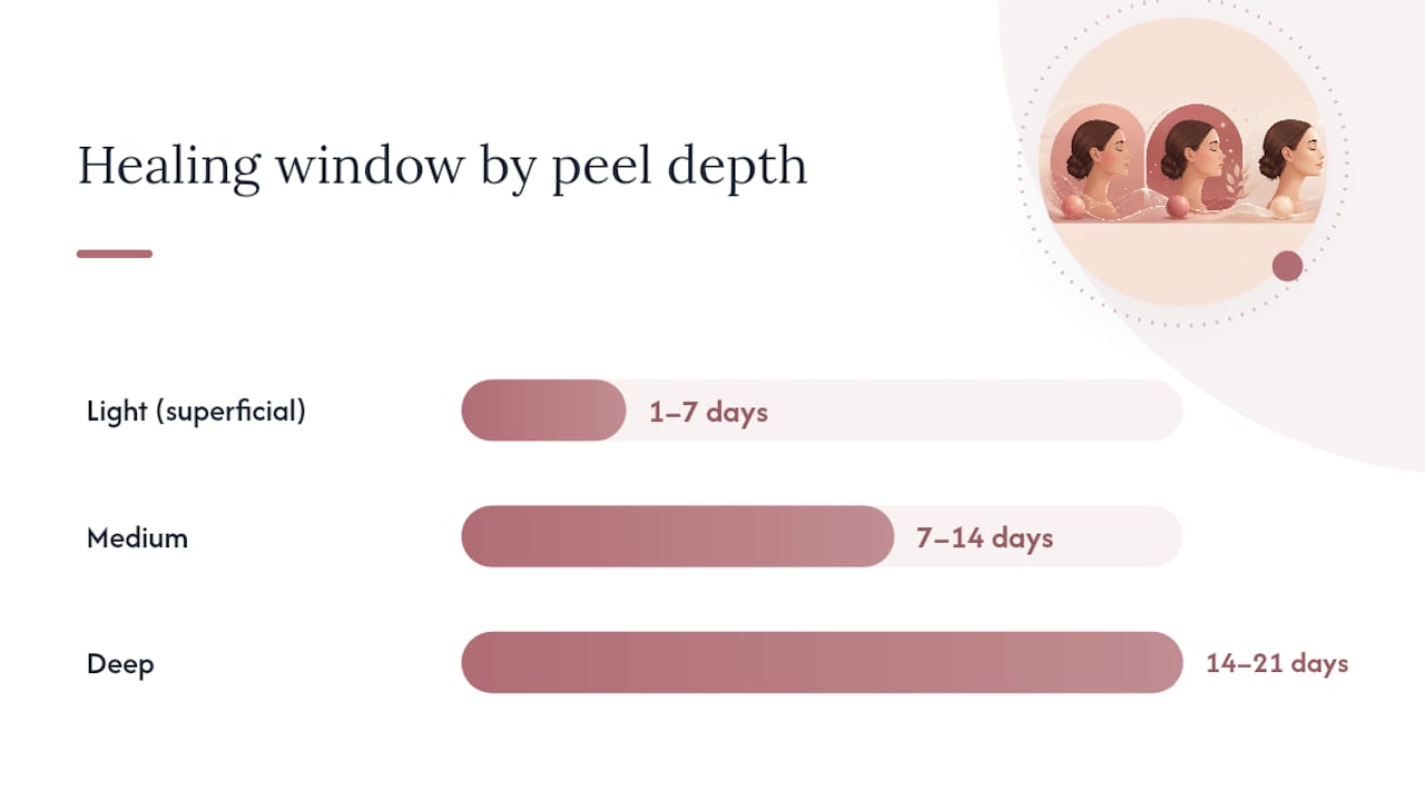 Diagram comparing recovery by peel depth