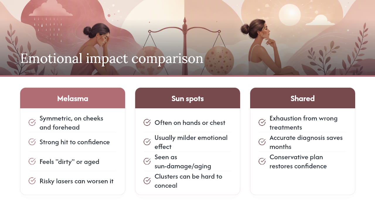 The Emotional Weight of Visible Pigmentation — overview diagram