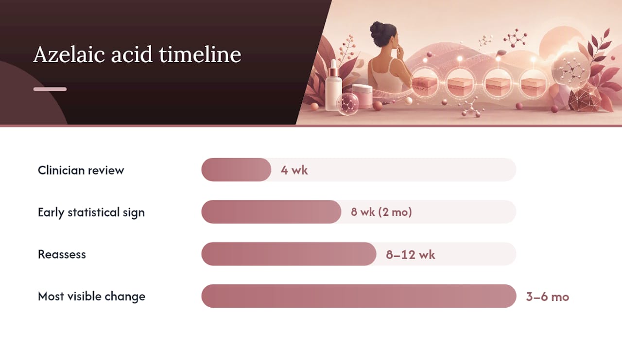 Azelaic acid melasma improvement timeline
