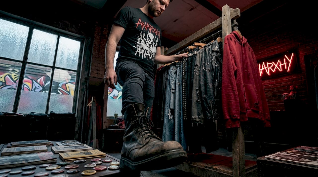 Boutique showing punk style mainstreamed