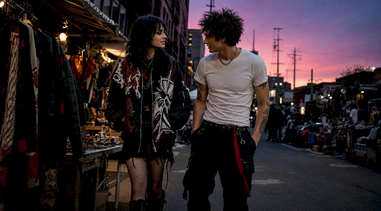 Two friends showing distinct personal fashion styles