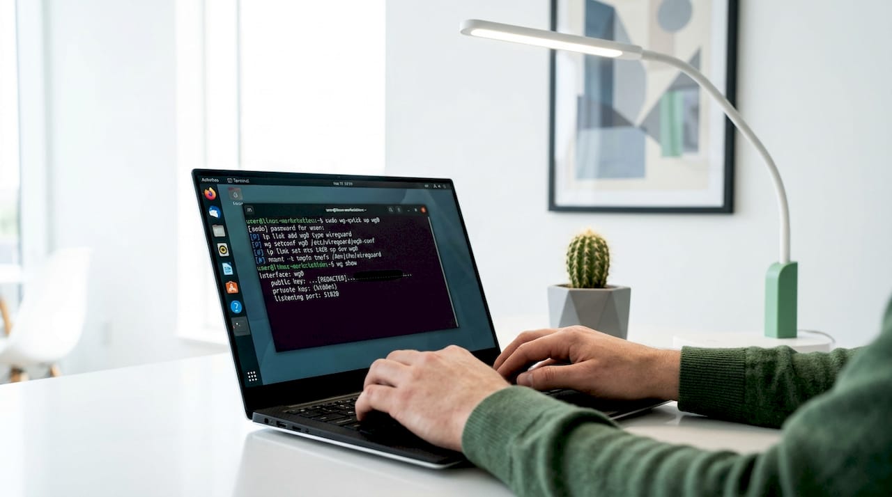WireGuard VPN commands on Linux terminal