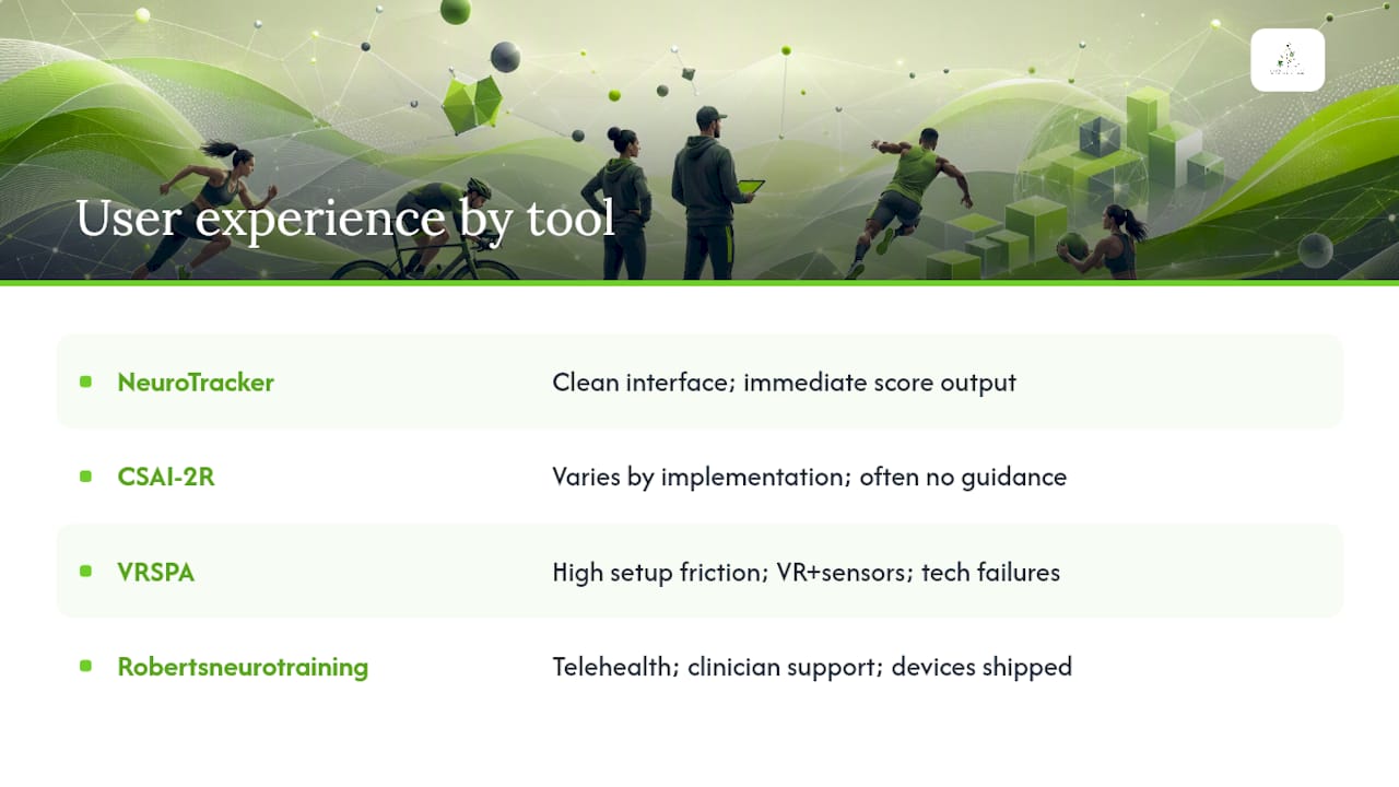 What does user experience look like across these tools? — overview diagram