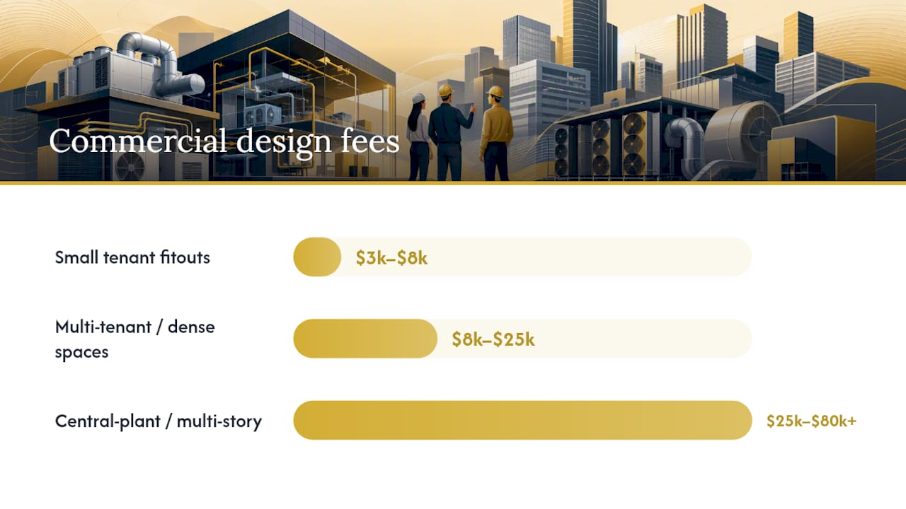 Commercial HVAC design fee ranges