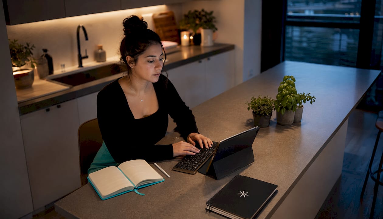 Educator creating content on course platform