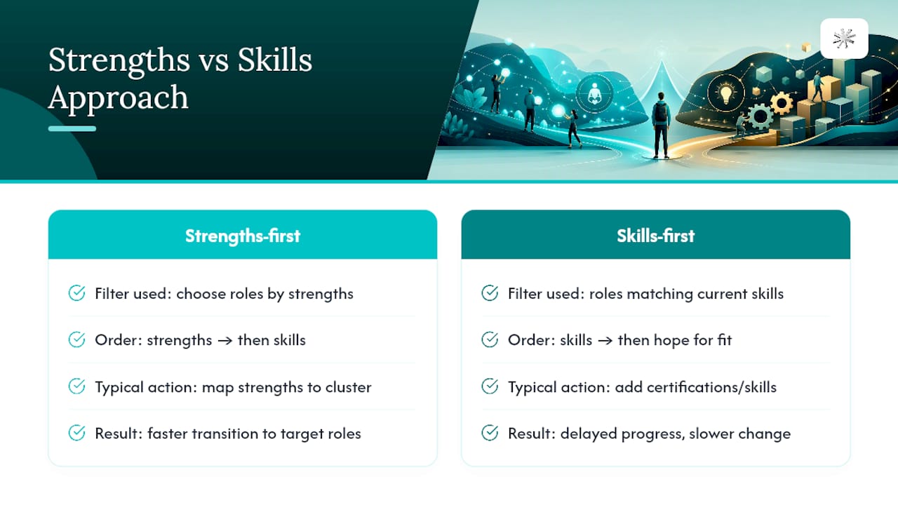 Why Getting This Distinction Right Changes How You Job Search — overview diagram