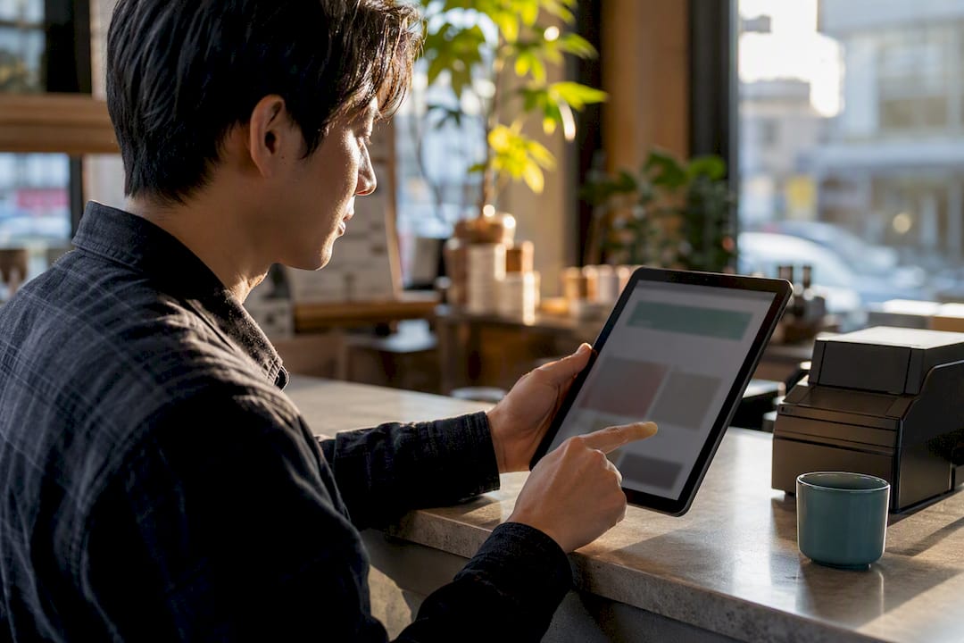 Volunteer testing a small business website