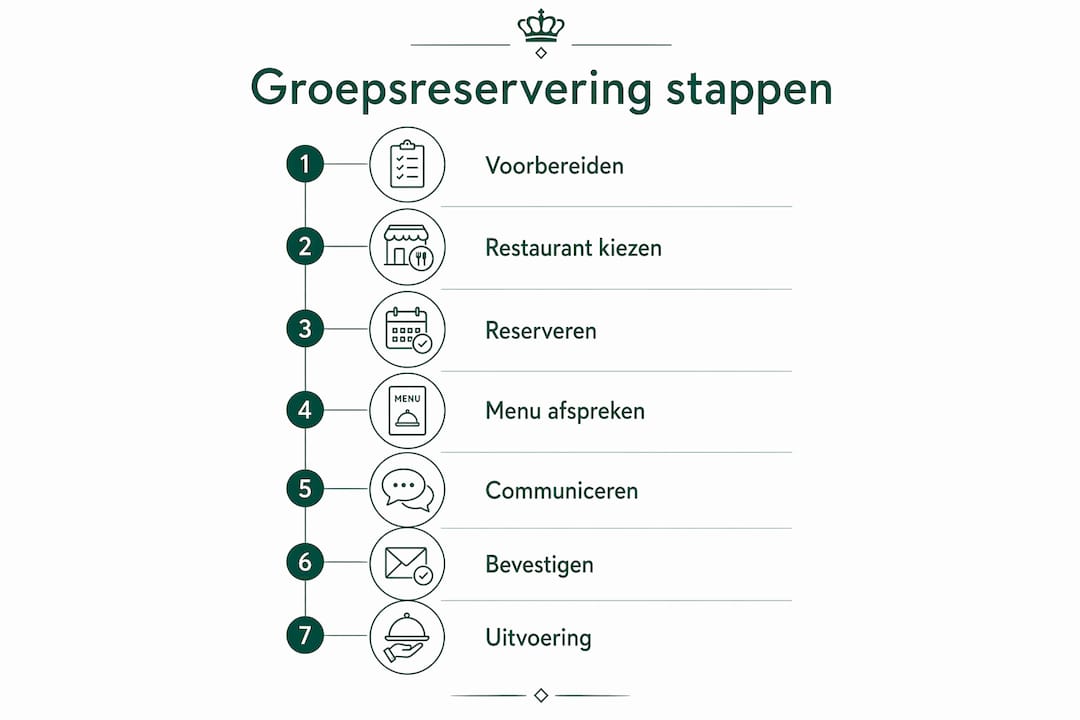 Overzicht: zo werkt het reserveren voor groepen stap voor stap