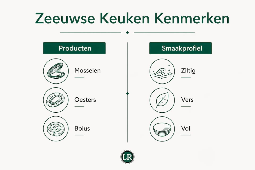 Infographic: typische kenmerken van de Zeeuwse keuken in één oogopslag