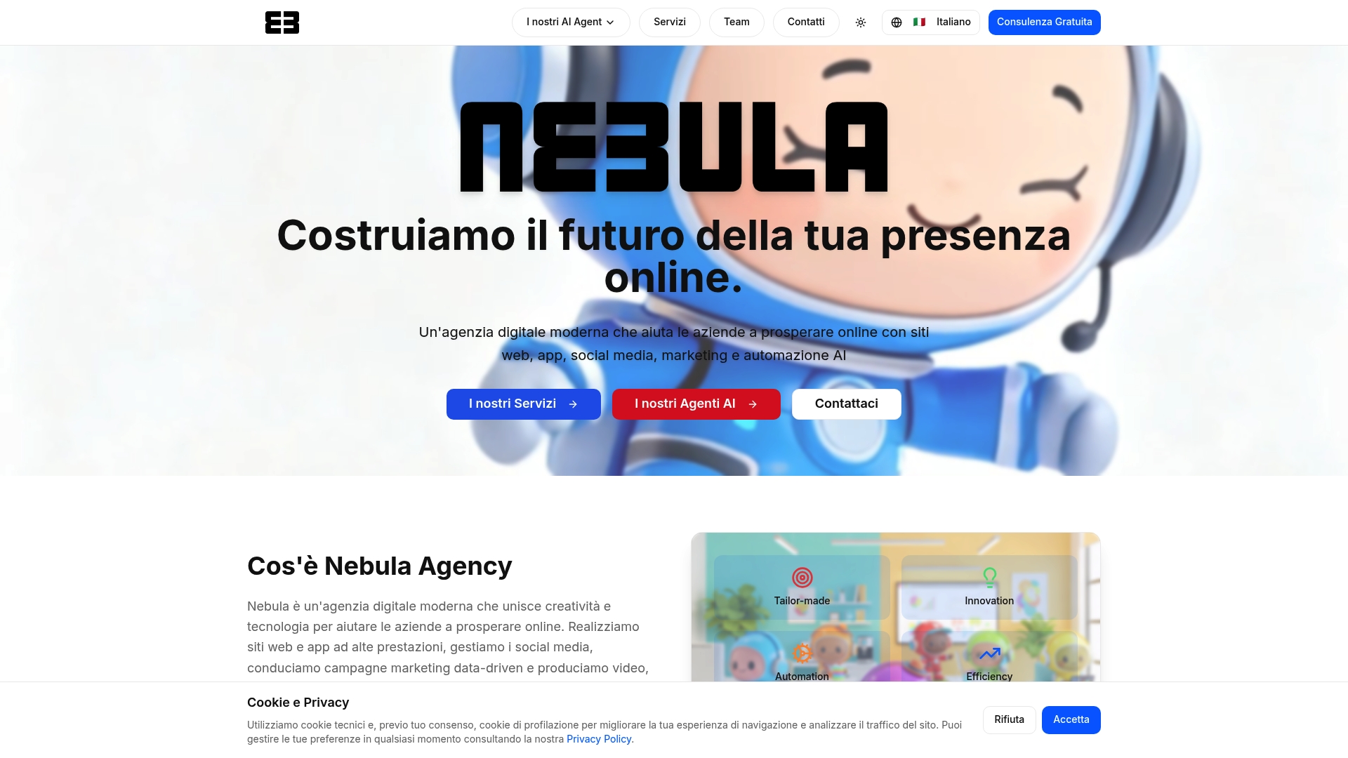 Le 3 migliori agenzie AI-first 2026 4 https://nebula-ai.it