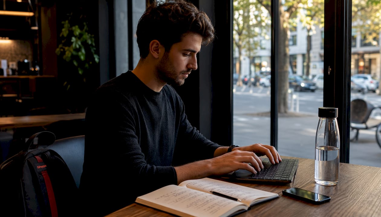 Analisi presenza digitale gratuita: check rapido per PMI 2 Le mani del consulente scorrono sulla tastiera mentre svolge l’audit.