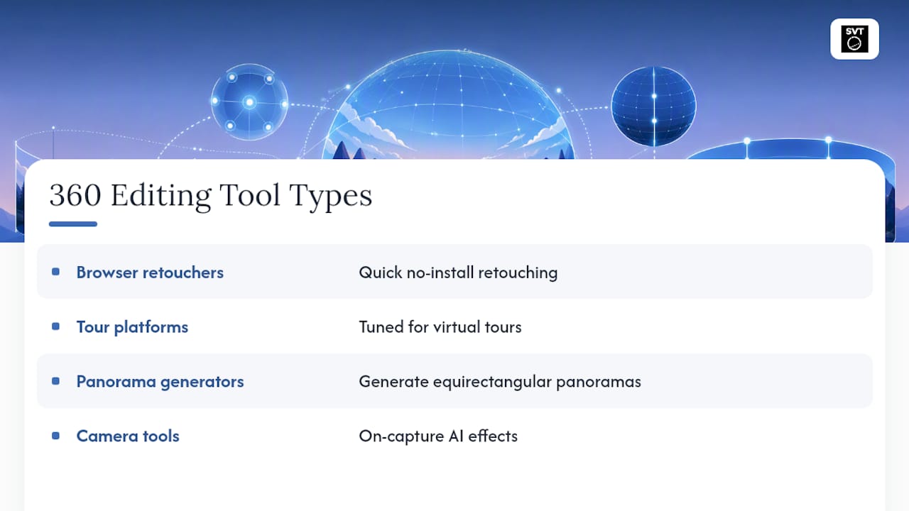 Which AI Tools Handle 360 Photo Editing Well? — overview diagram