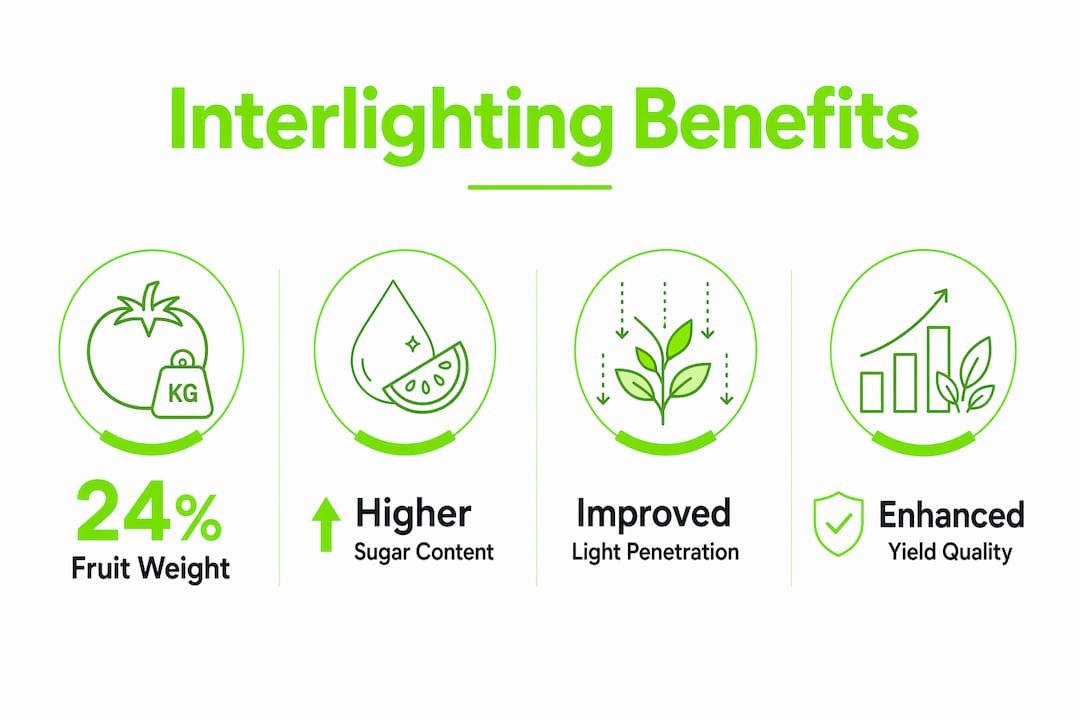 Infographic highlighting interlighting benefits with key stats