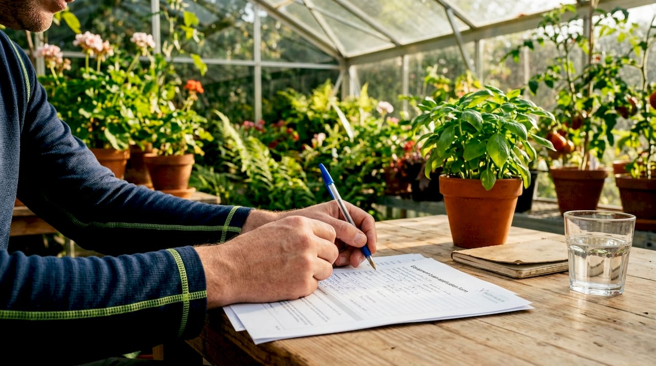 Hands filling equipment loan application papers