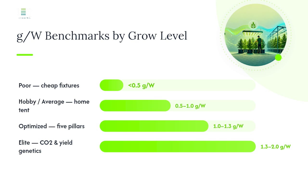 Grams per watt benchmarks comparison
