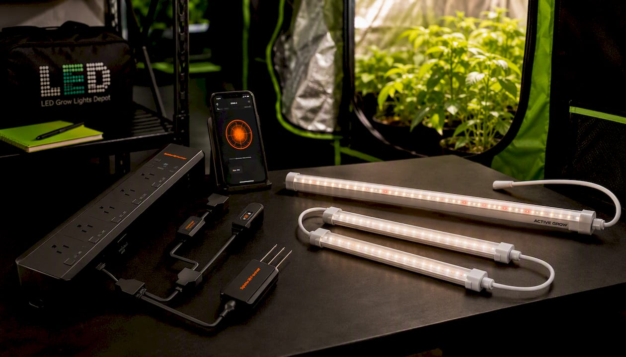 Spider Farmer GGS AC5 Power Strip Kit | App-Based Smart Controls for Grow Rooms and Tents