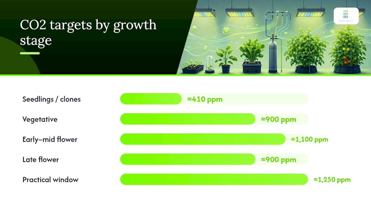 What CO2 Levels Should You Target by Growth Stage? — overview diagram