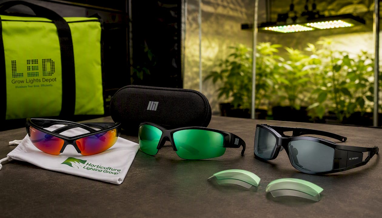 HLG Cultivator FX Glasses | Full-Spectrum Grow Room Protection with FX Lenses, UV & Infrared Block, Impact-Resistant Frame