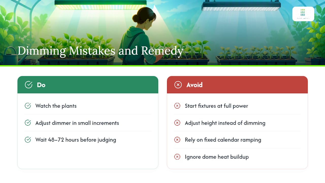 Four seedling dimming mistakes and remedies
