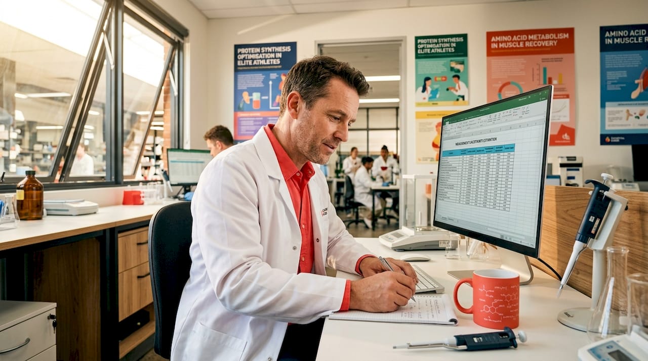 Scientist calculating measurement uncertainty