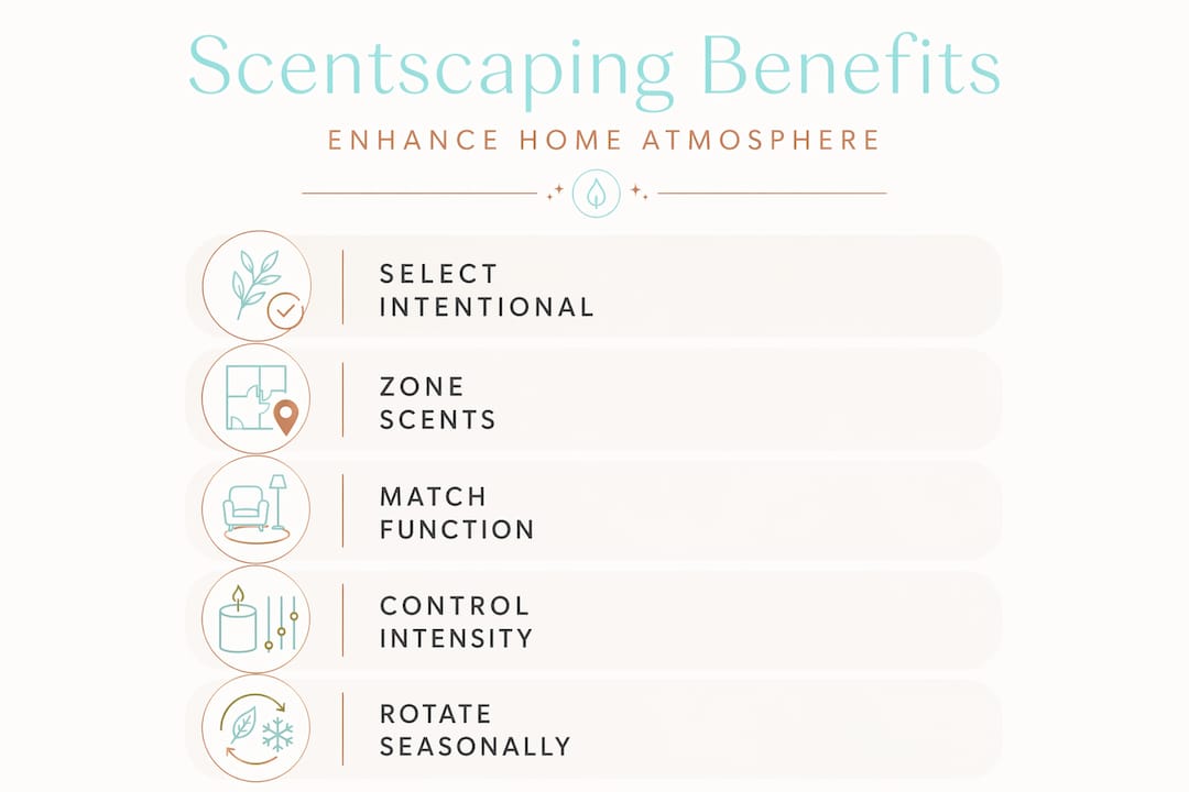 Infographic illustrating scentscaping benefits