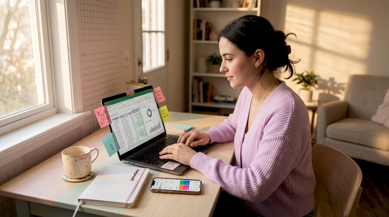 Marketer reviewing influencer affiliate data