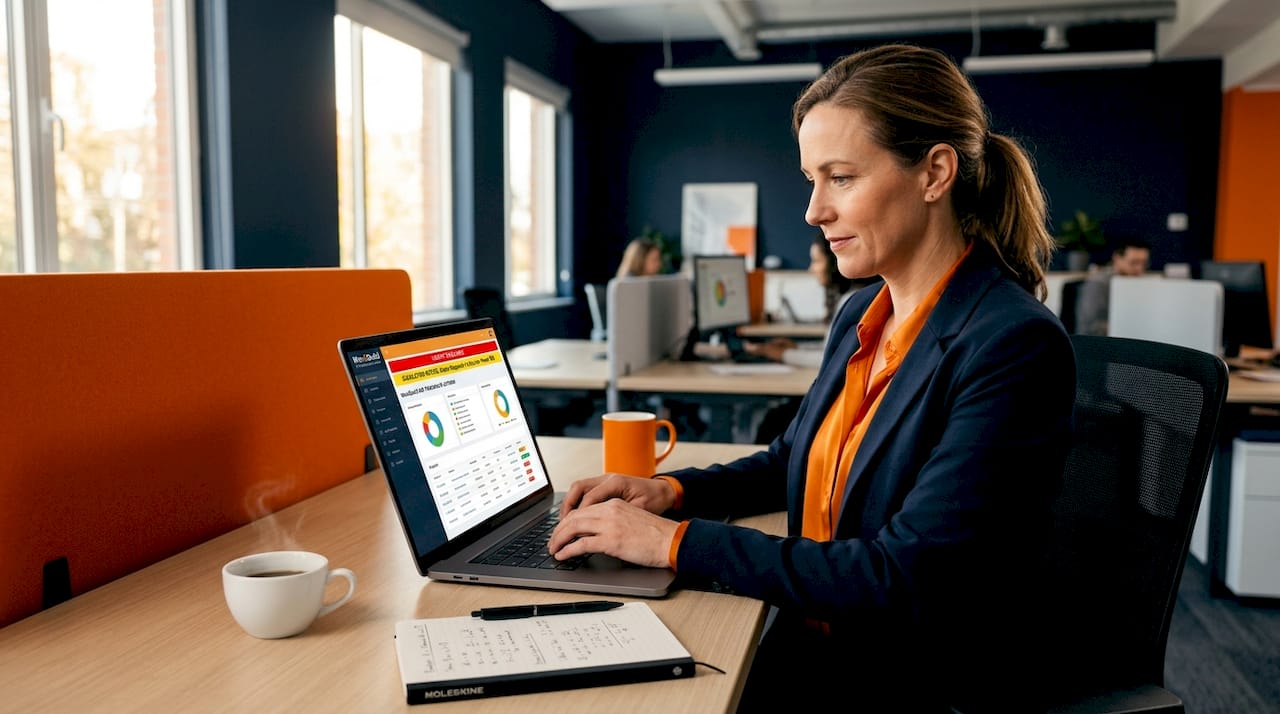 Coordinator managing bid deadline reminders
