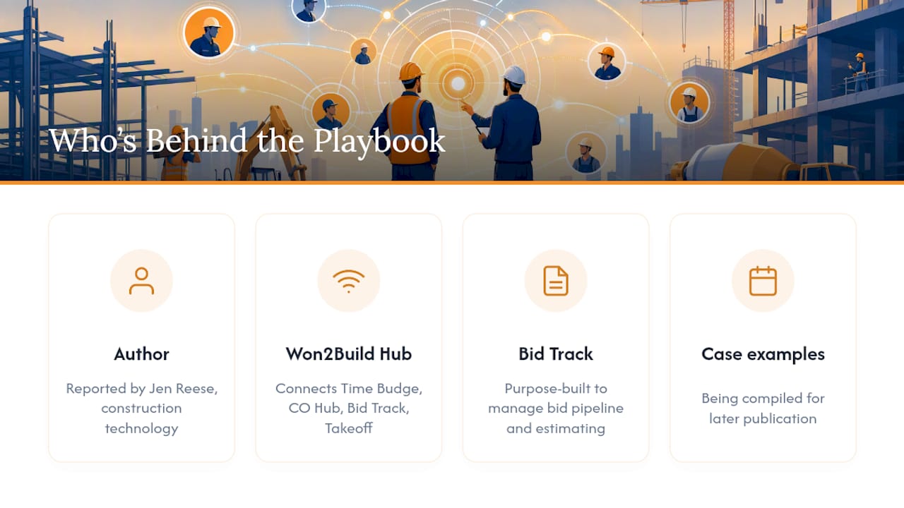 Who's Behind This Bid Follow Up Playbook? — overview diagram