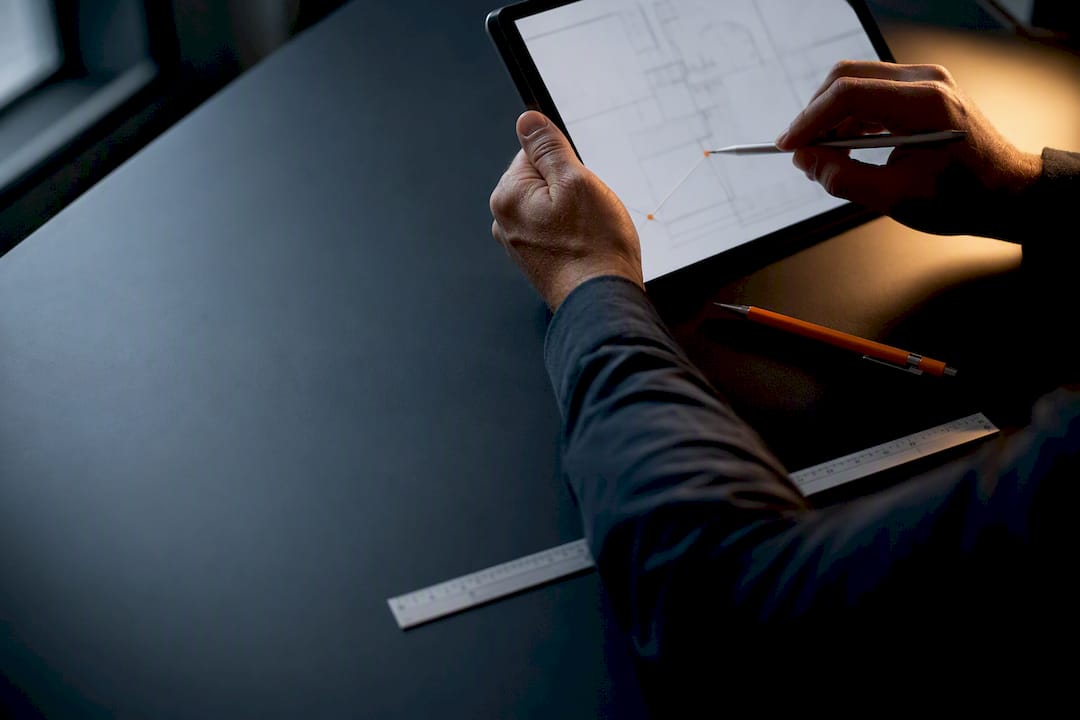 Estimator verifying PDF scale on construction plan