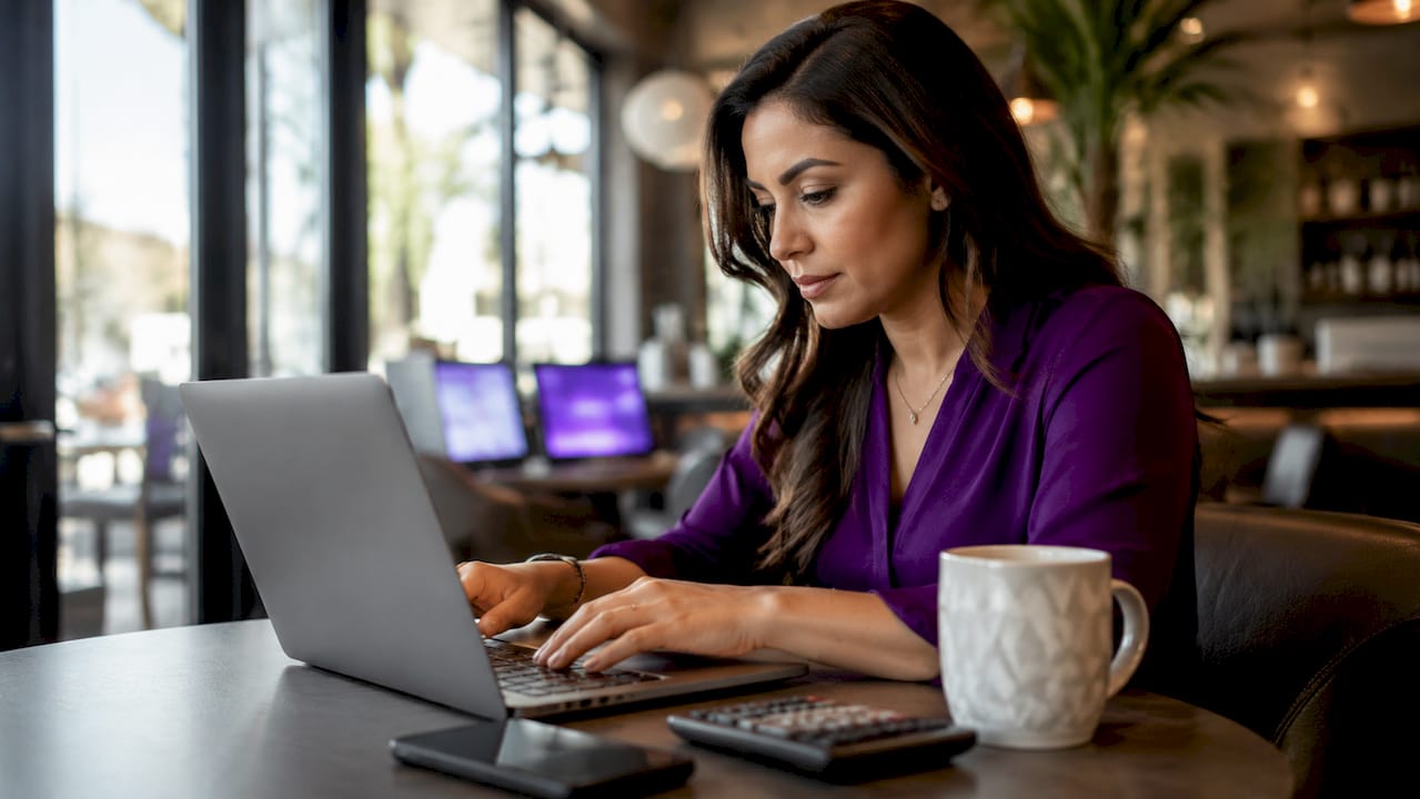 Operations specialist processing ACH payments