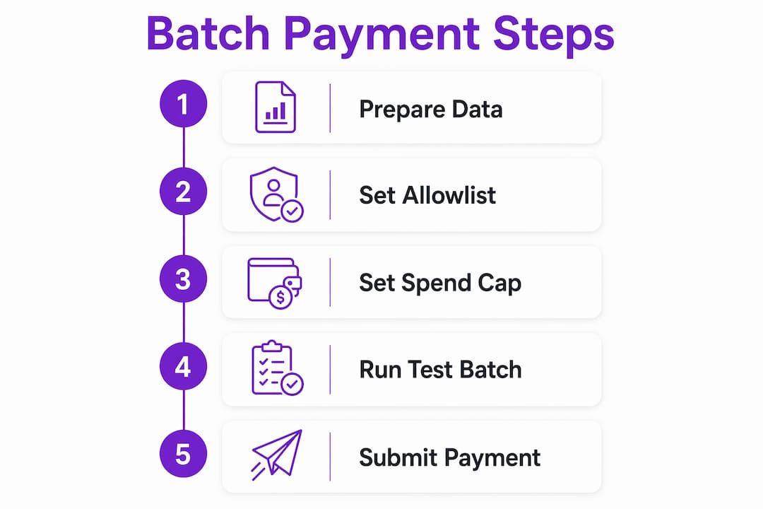 Infographic illustrating multi-agent payment steps
